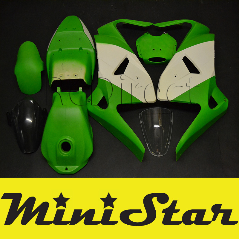 VERSCHALUNG für Minibike Pocket Bike EVO - KAWASAKI